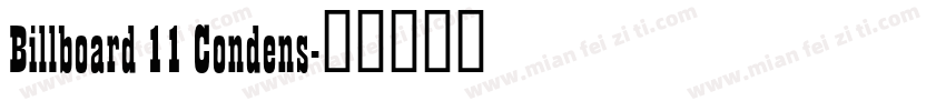 Billboard 11 Condens字体转换
